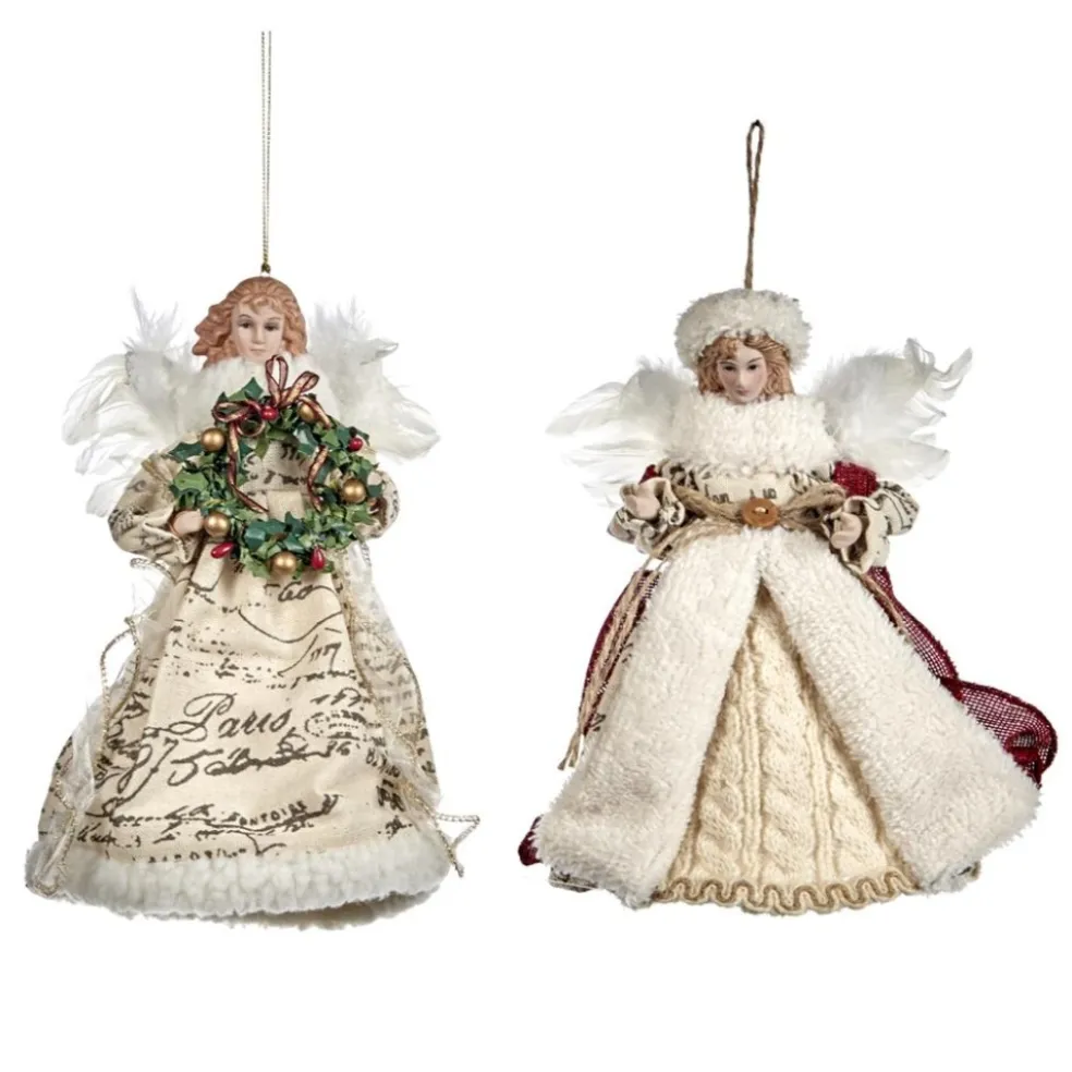 Goodwill Christmas Tree*Angel Ornament 2 Assorted C 15267