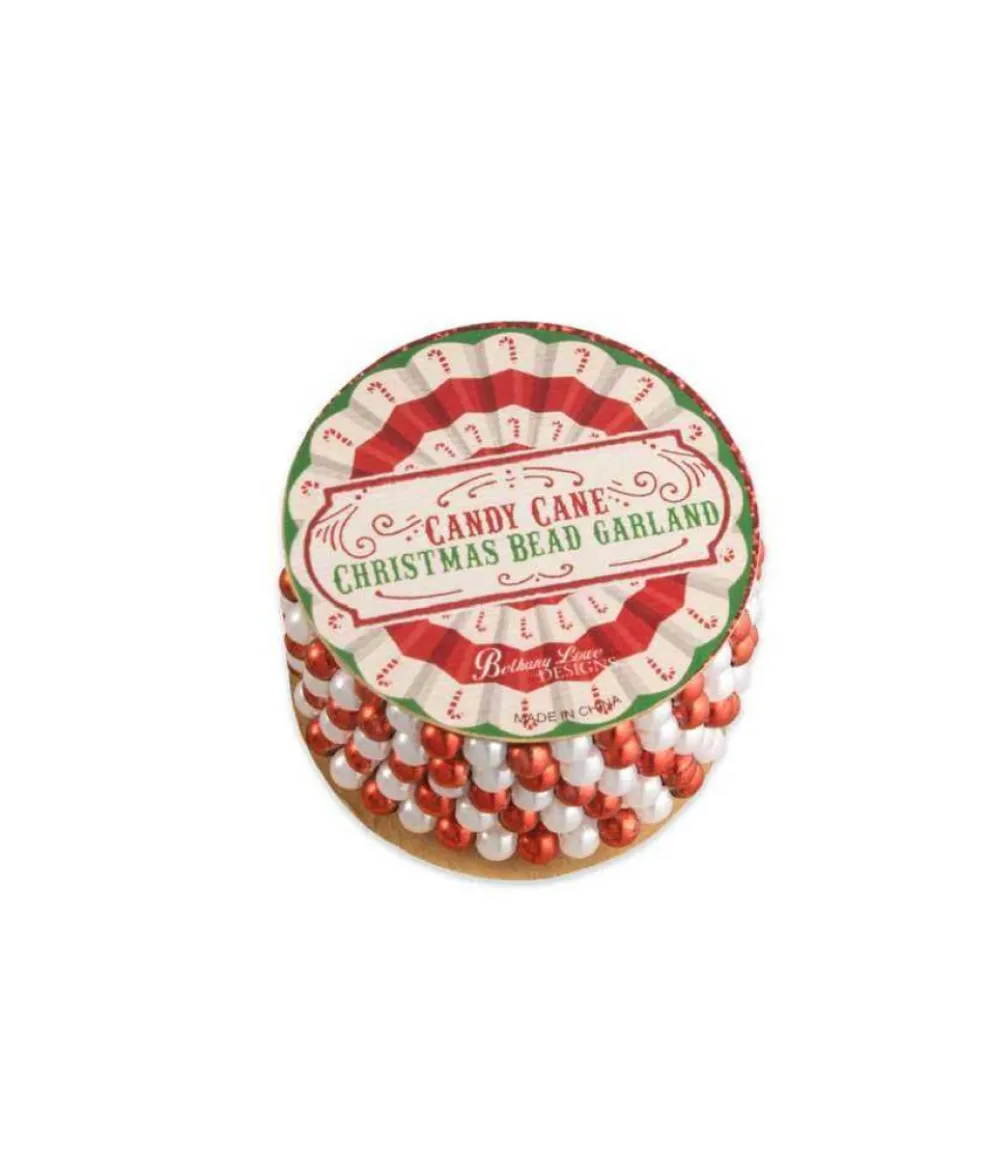 Bethany Lowe Christmas Tree* Lc9600 Candycane Mini Bead Grl Spool