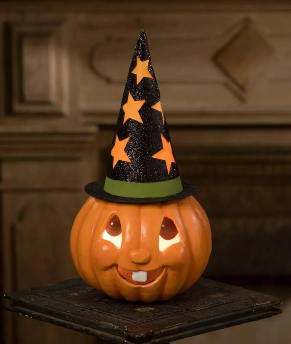 Bethany Lowe Halloween* Tl0244 - Retro Pumpkin Witch Container