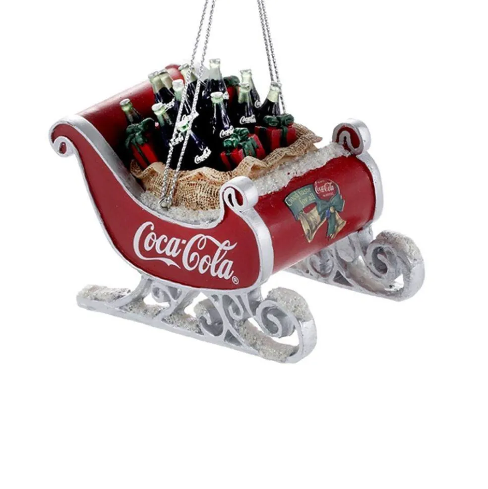 Kurt Adler Christmas Tree*Cc2155 Kurt S. Adler Coca-Cola Sleigh Ornament