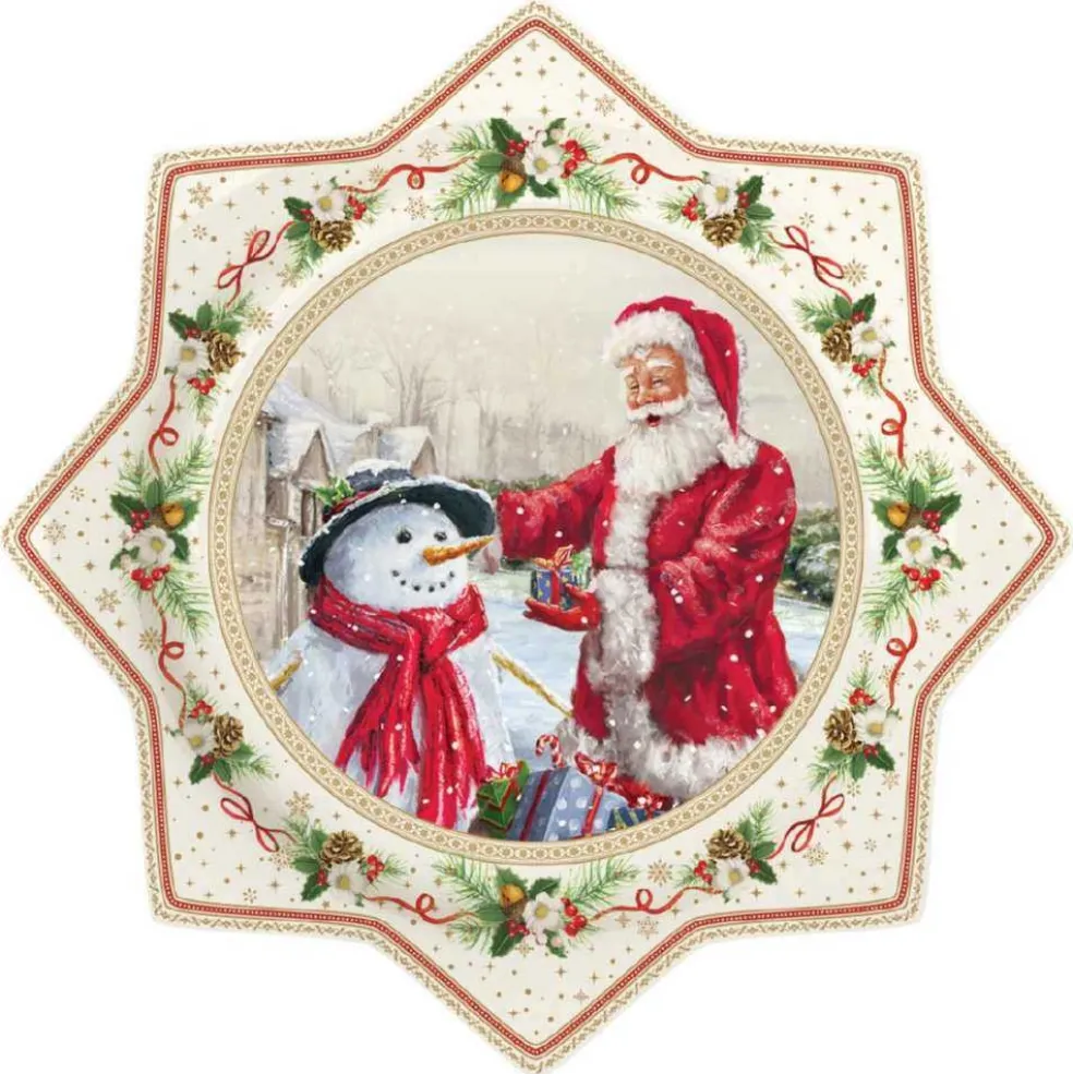 Easy Life Tableware*Christmas Tableware: Cake Serving Plate In Porcelain