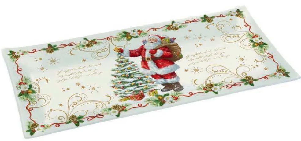 Easy Life Tableware*Christmas Tableware: Fine Quality Glass Tray In Gift Box