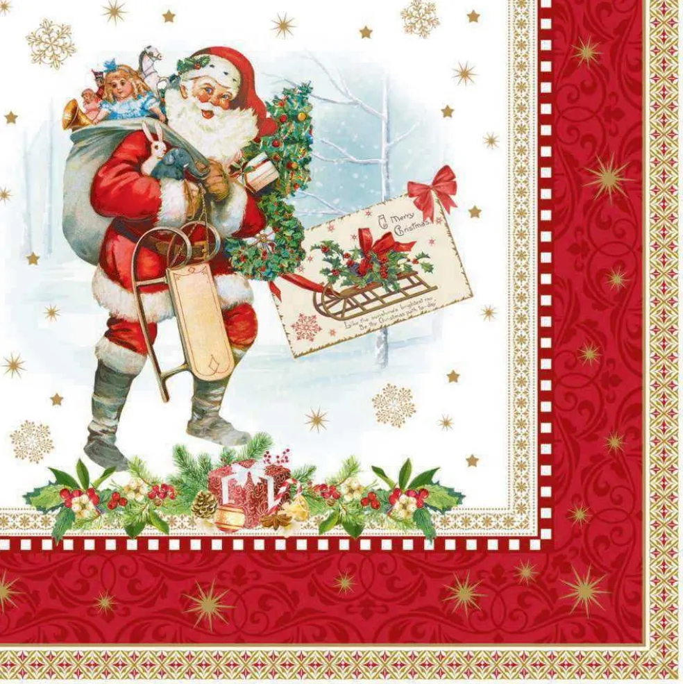 Easy Life Tableware*Christmas Tableware: Pack Of 20 Paper Napkins 3 Ply
