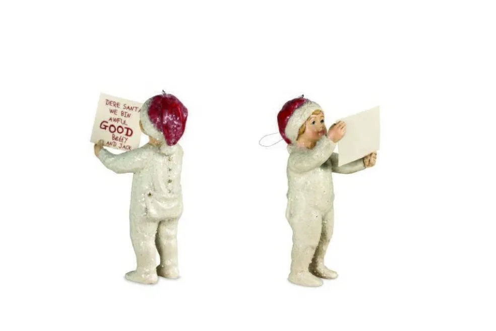 Bethany Lowe Christmas Tree*Cp7906 Saturday Evening Post Collection We Bin Awful Good Boy Ornament