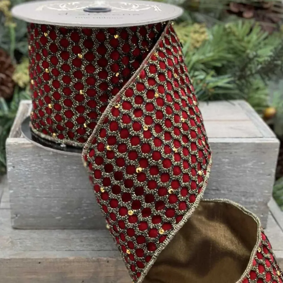 DStevens Fabric*D. Stevens Velvet Antique Gold Ribbon