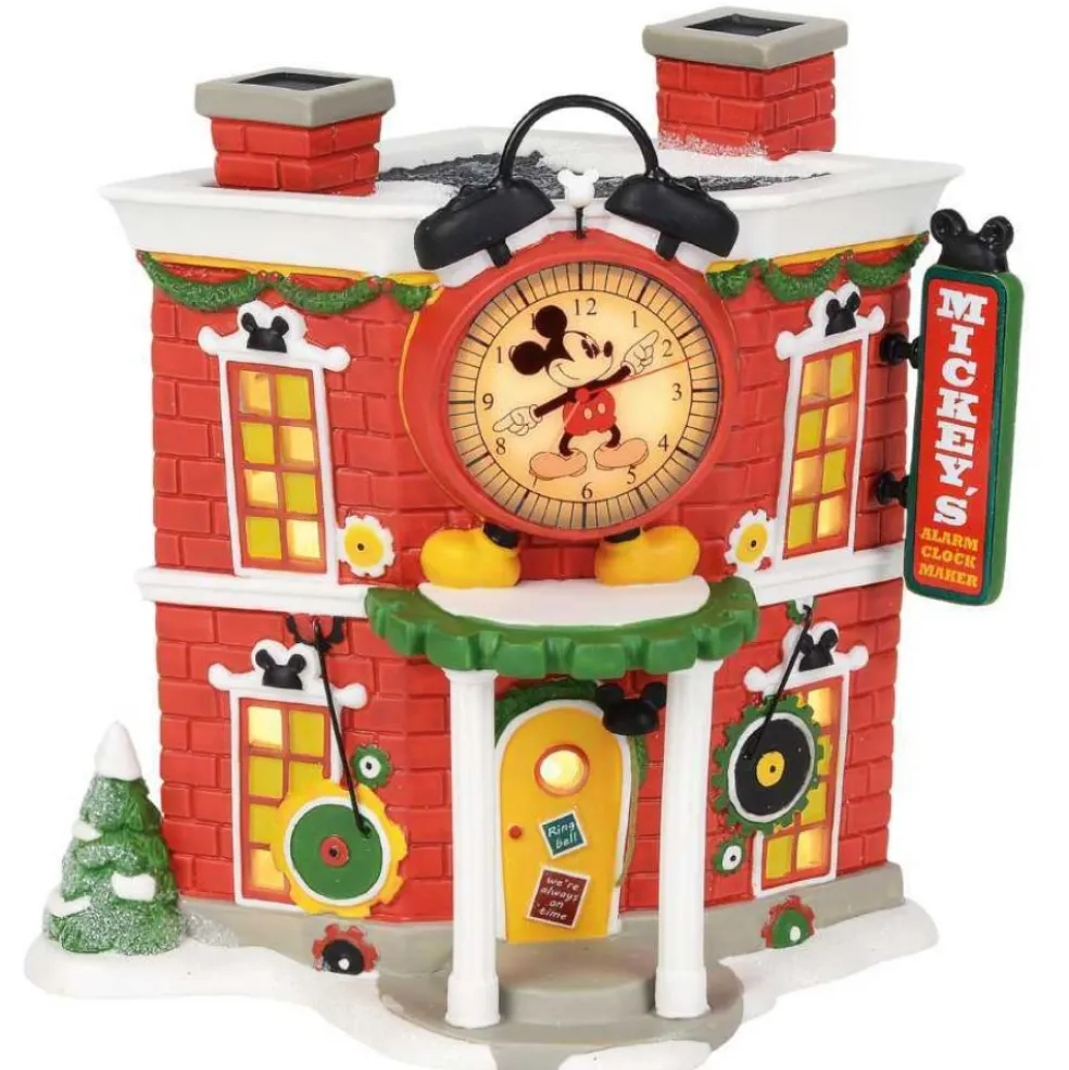 Department56 Christmas Villages* Disney Mickeys Alarm Clock Shop Eu A30082