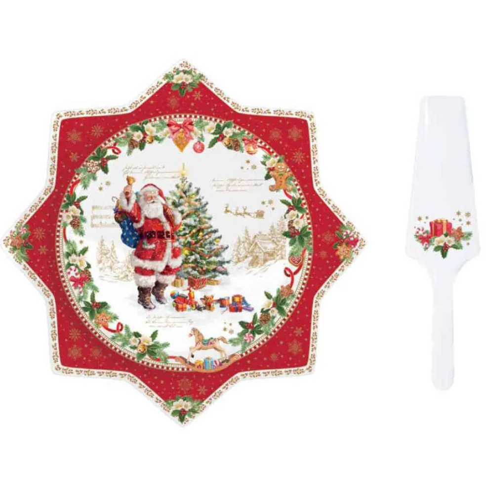 Easy Life Tableware* Tableware Cake Serving Set In Porcelain 32 Cm
