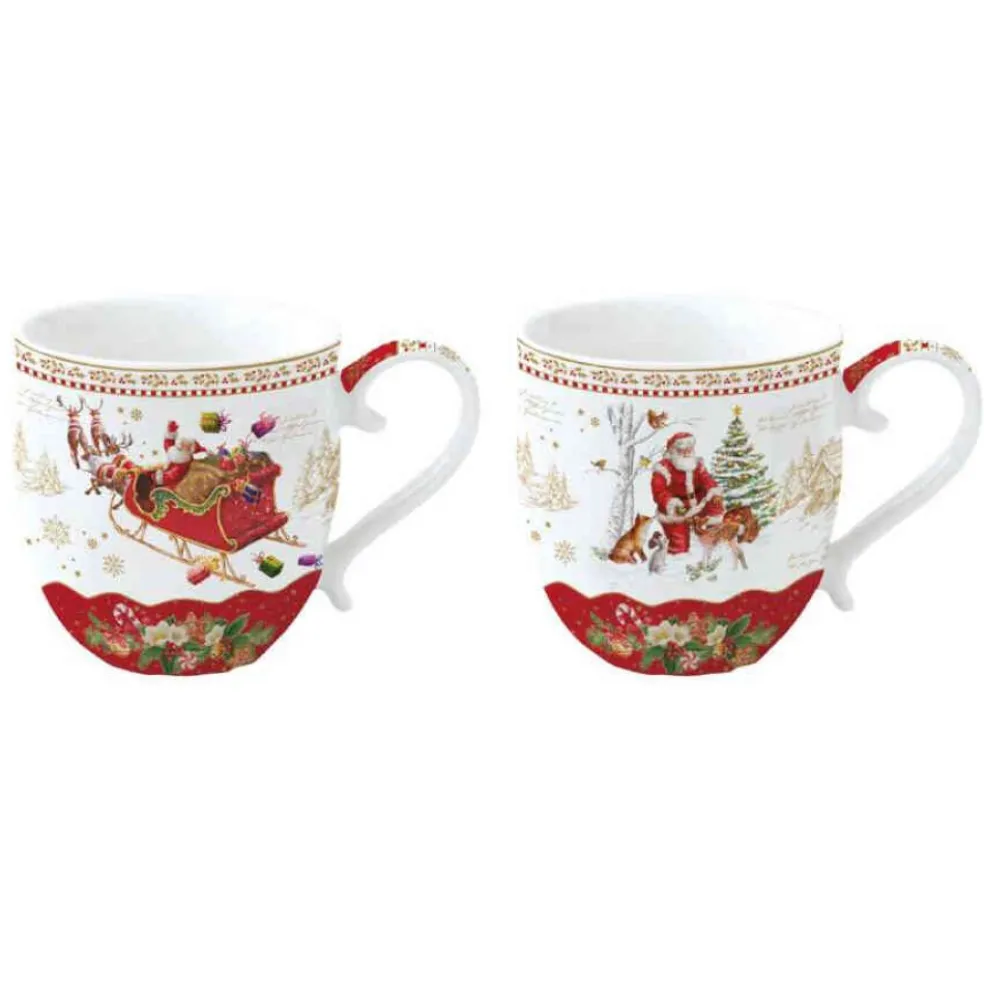 Easy Life Tableware* Tableware Set 2 Porcelain Mugs 370 Ml