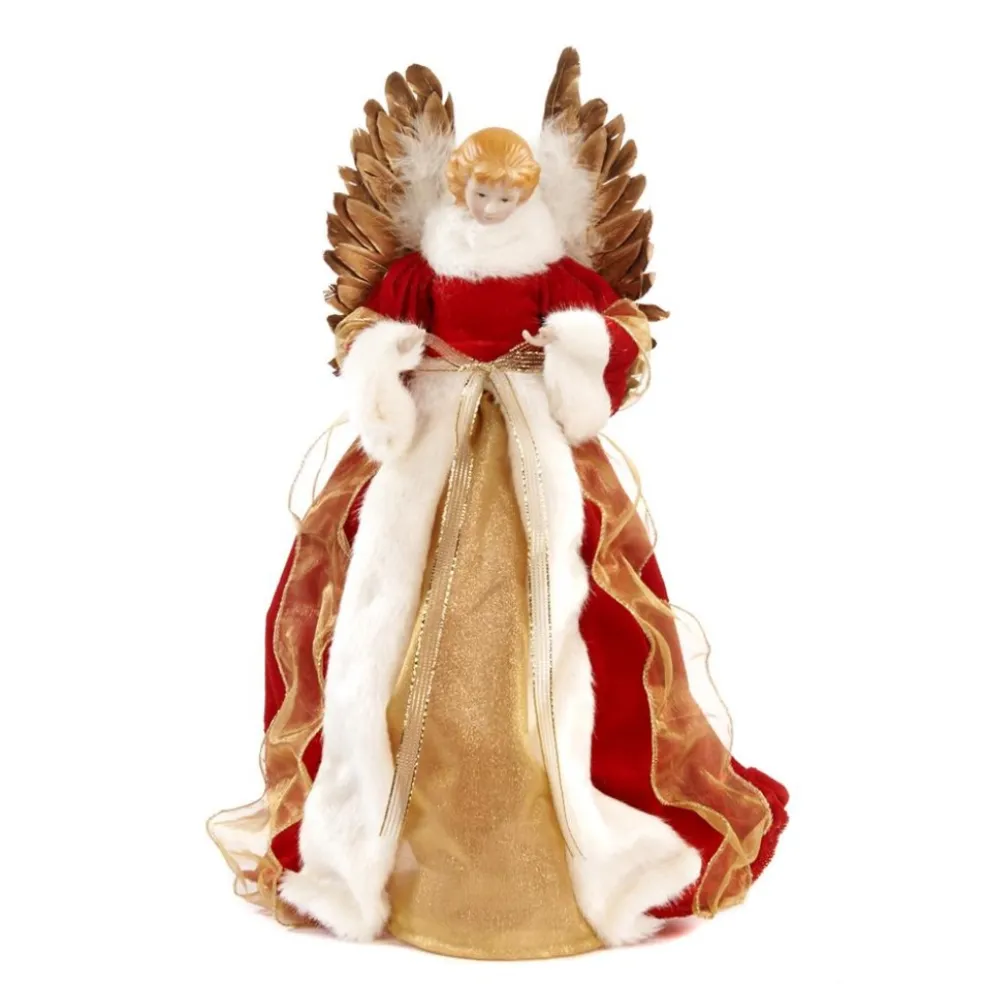 Goodwill Home Decors*Feather Angel Red Gold White Mc 70710