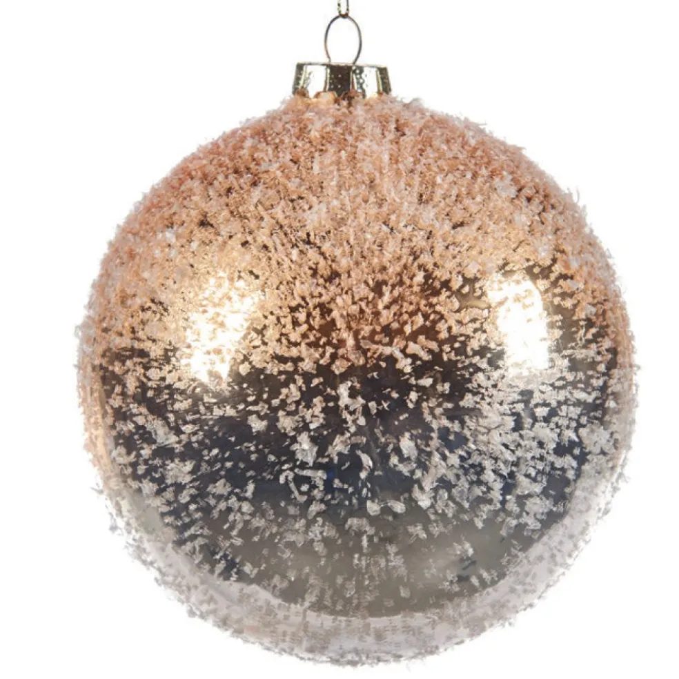 Goodwill Christmas Tree*Glass Snow Top Gradient Ball P 36882