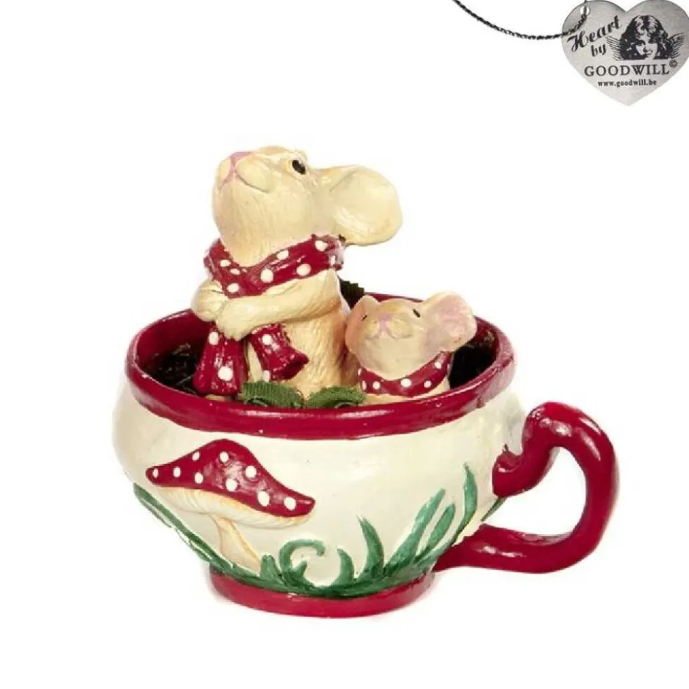 Goodwill Christmas Tree*Goodill Belgium 2020 B 93153 Woodland Tea Party Mice In Cup