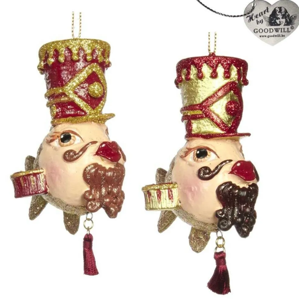 Goodwill Christmas Tree* Belgium B 93300 Baby Nutcracker Fish 2 Assorted Ornaments