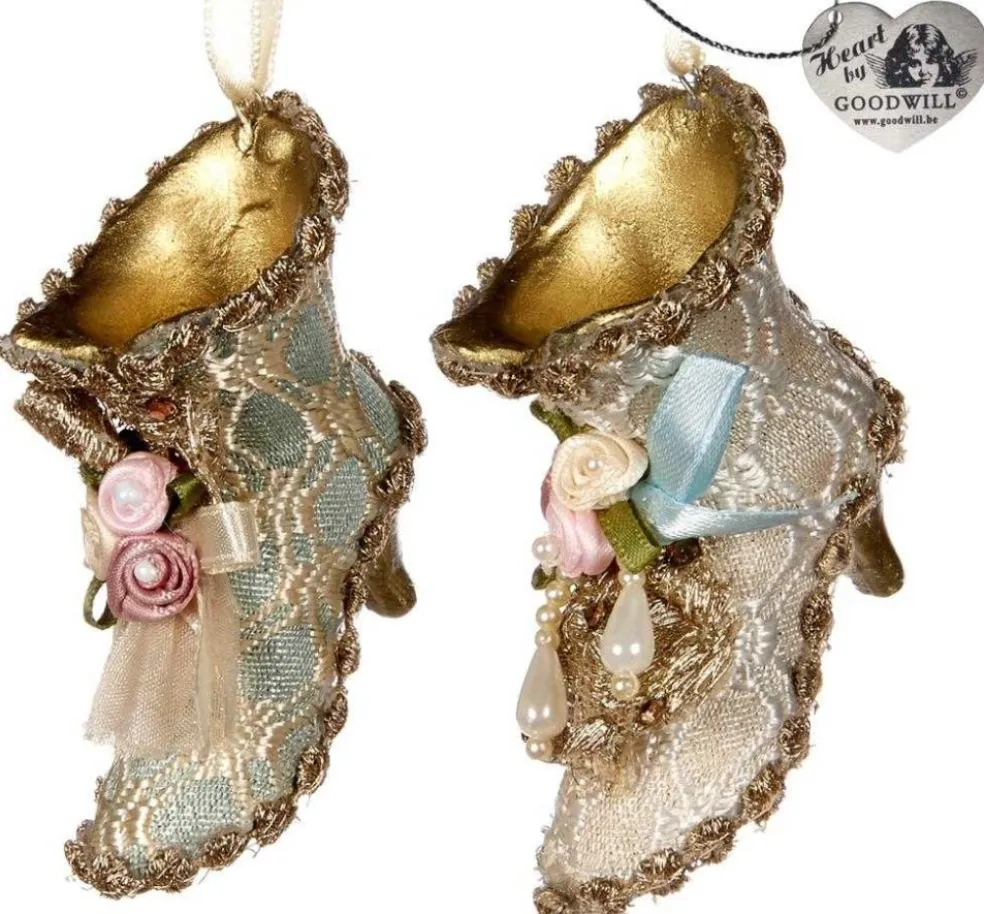 Goodwill Christmas Tree* Belgium Rococo Boot Ornament 2 Assorted B 94050