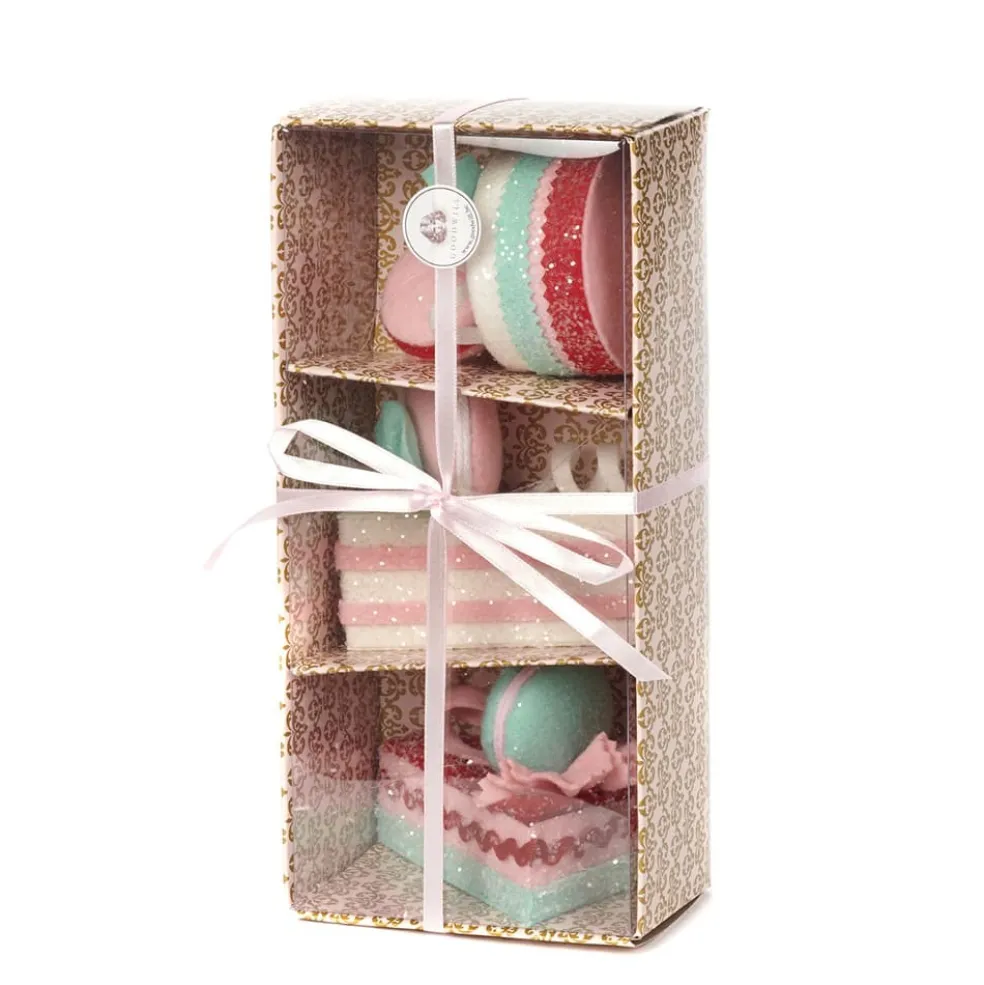 Goodwill Christmas Tree* Belgium Tr 23031 Cake Pie Ornament 3 Assorted
