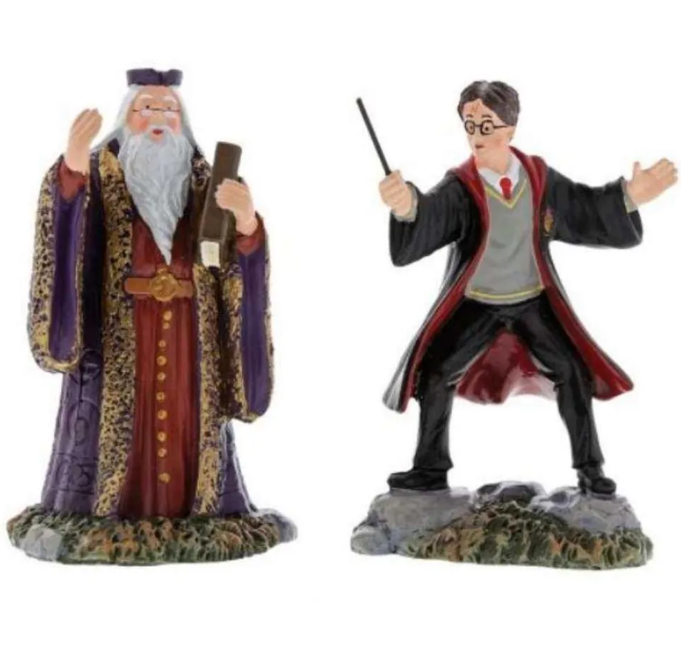Department56 Christmas Villages*Harry And The Headmaster Figurine 6002314 Harry Potter Village