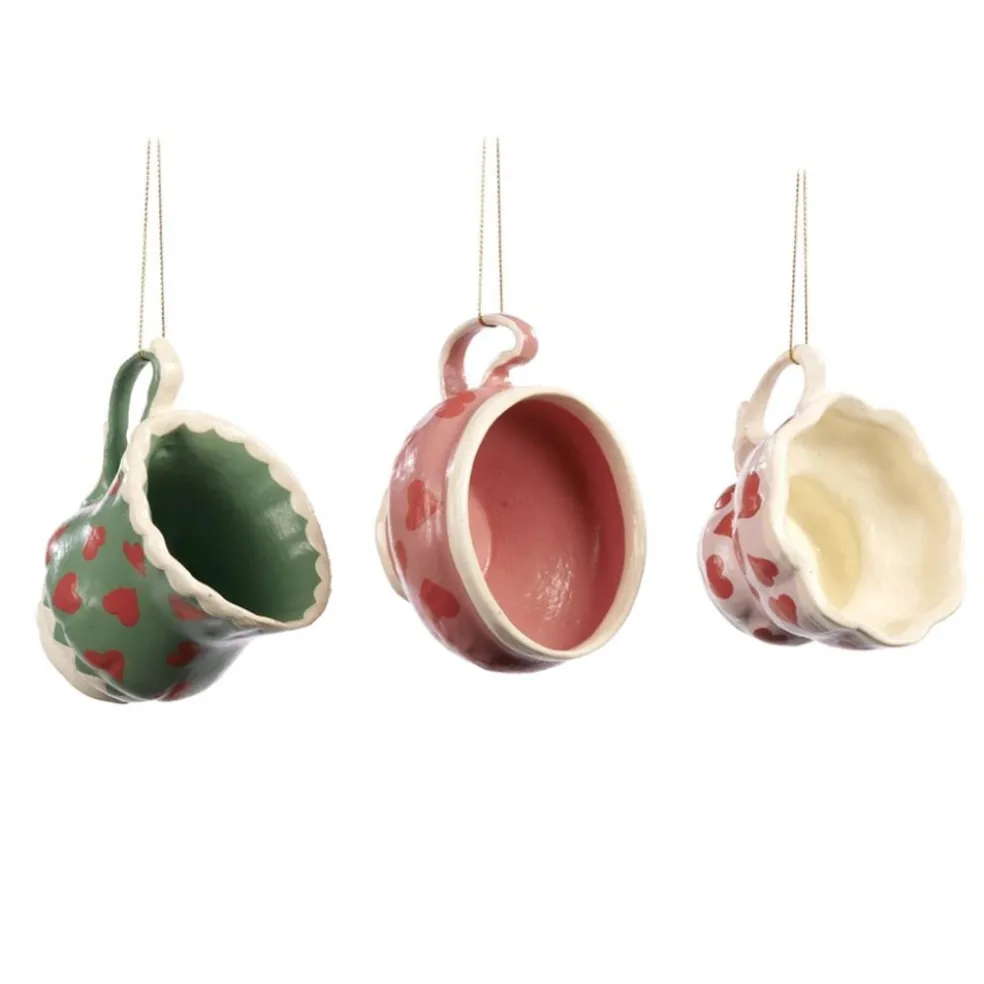 Goodwill Alice*Heart Teacup Ornament 3 Assorted B 96413
