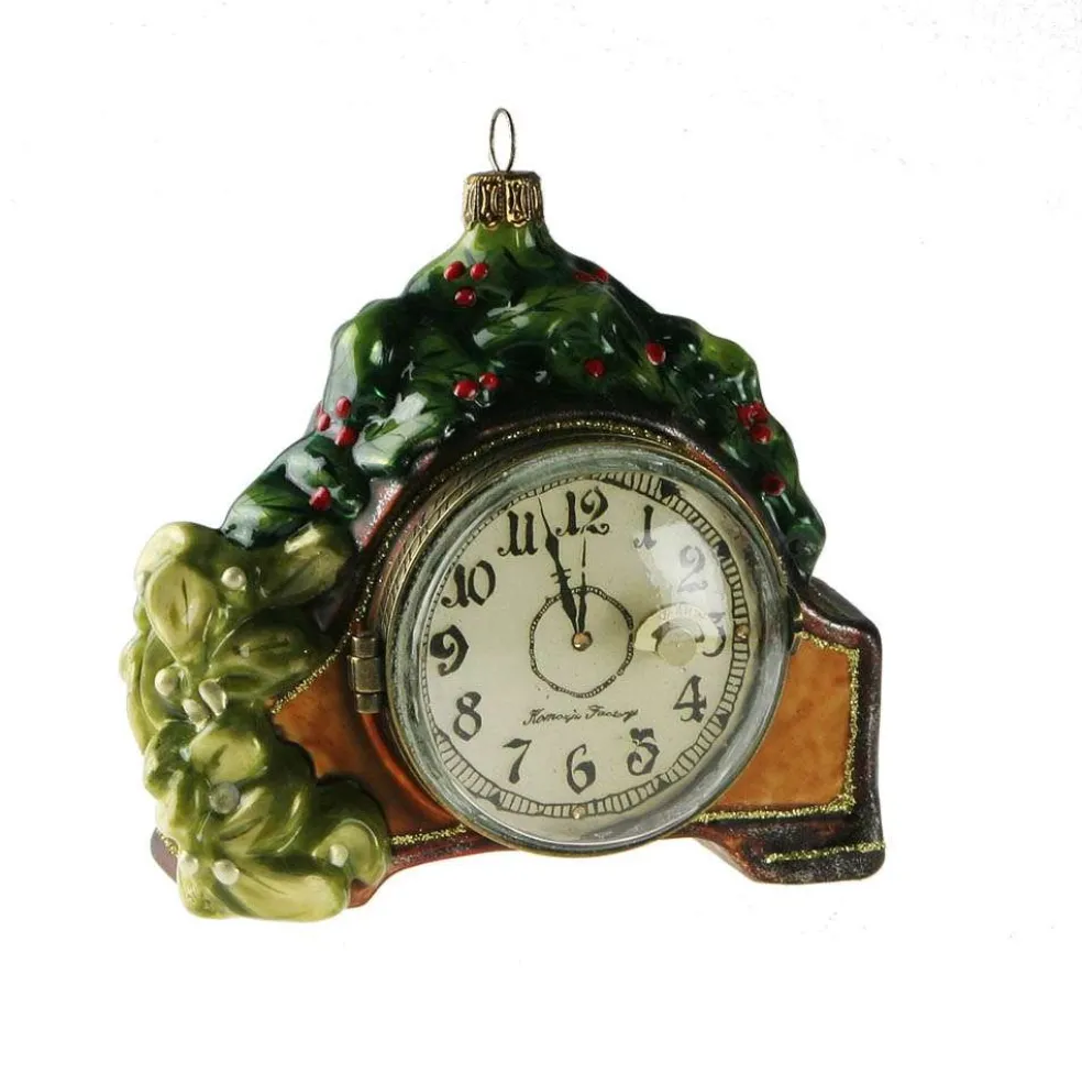 Komozja Famiily Glass Baubles*Hinged Clock-Musical Komozja Family Mostowski - Glass Bauble Handmade In Poland