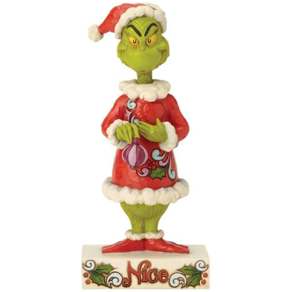 Jim Shore Home Decors* 6002068 Two-Sided Naughty/Nice Grinch Figurine