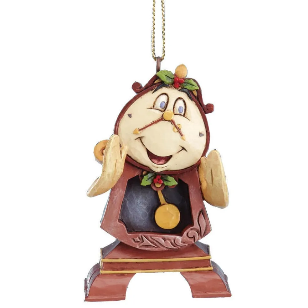 Jim Shore Disney World* A21429 Cogsworth Hanging Ornament Disney Traditions