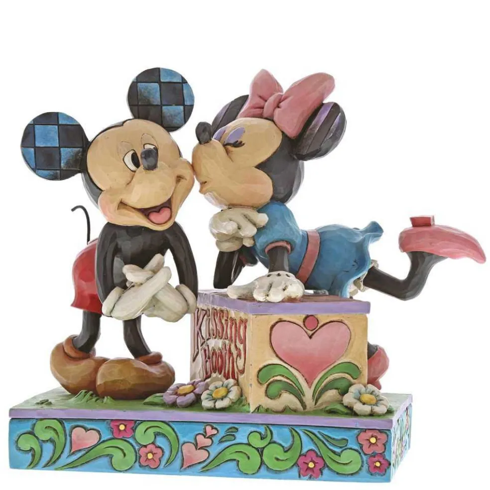 Jim Shore Disney World* Kissing Booth Mickey & Minnie 6000970