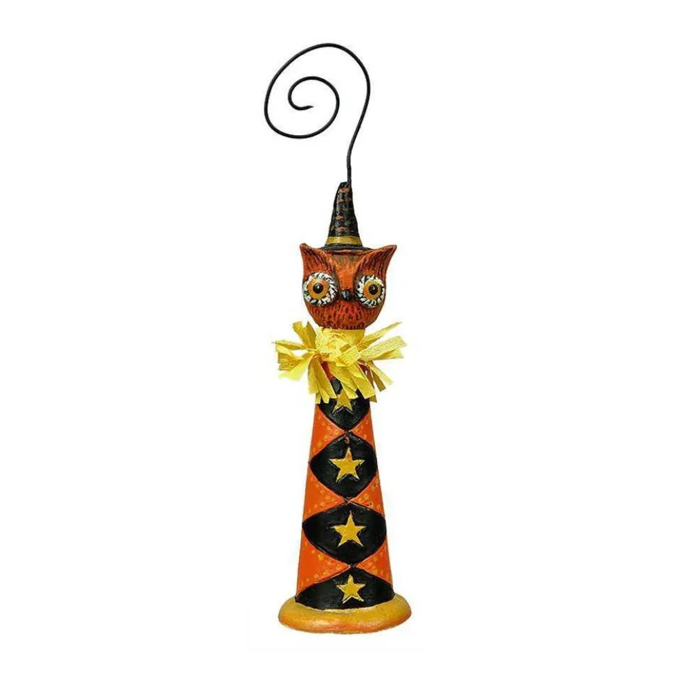 Bethany Lowe Halloween*Jp8882 Johanna Parker Decorative Halloween Owl Horn Ornament