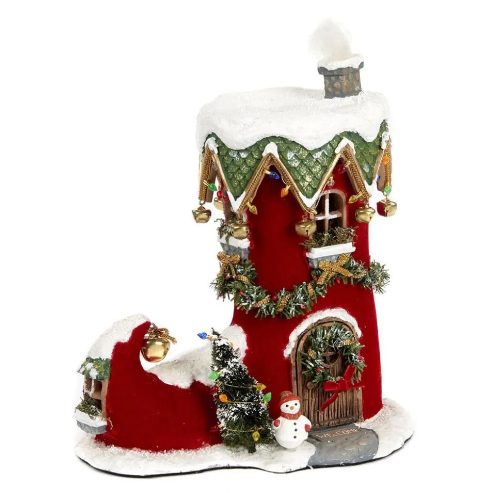 Katherine Collection Home Decors*Katherine's Collection Holiday Elf Boot Red/White 28-828326 28-828326