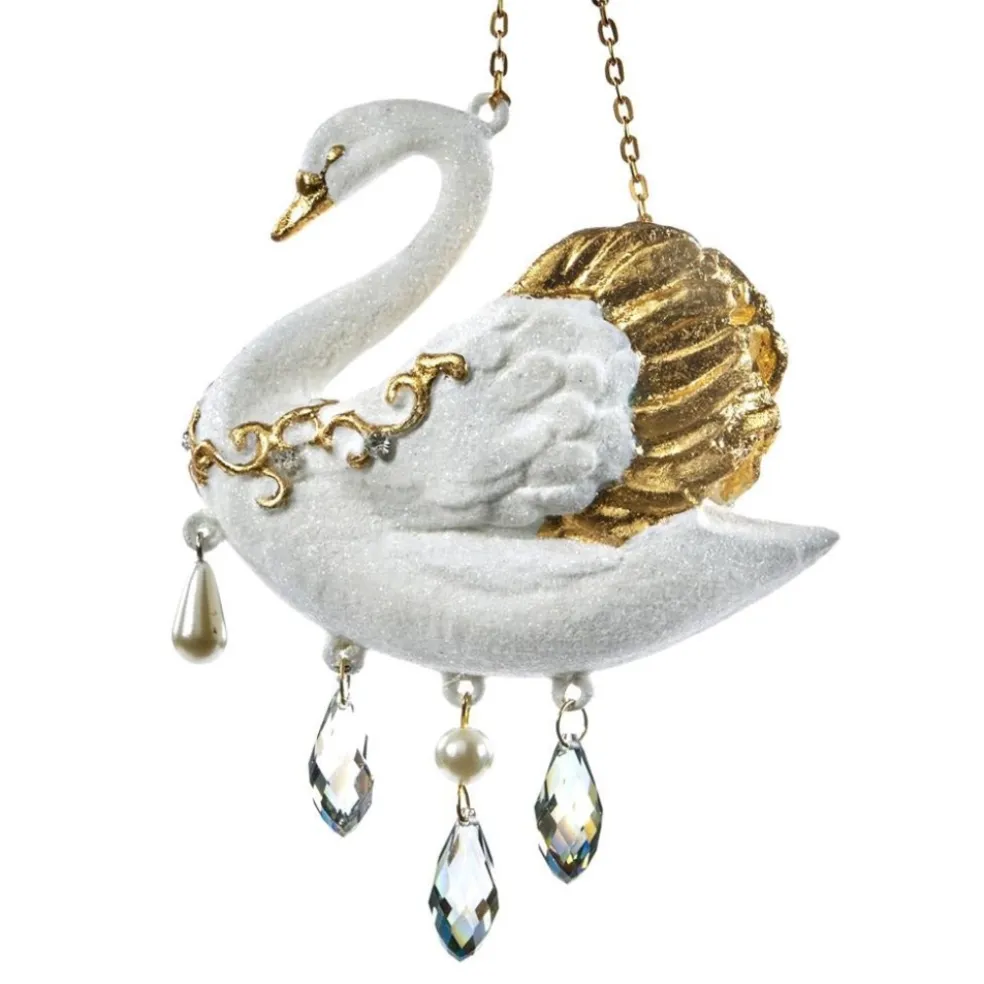 Katherine Collection Christmas Tree*Katherine's Collection Swan Dangle Ornament Kc 28-628214