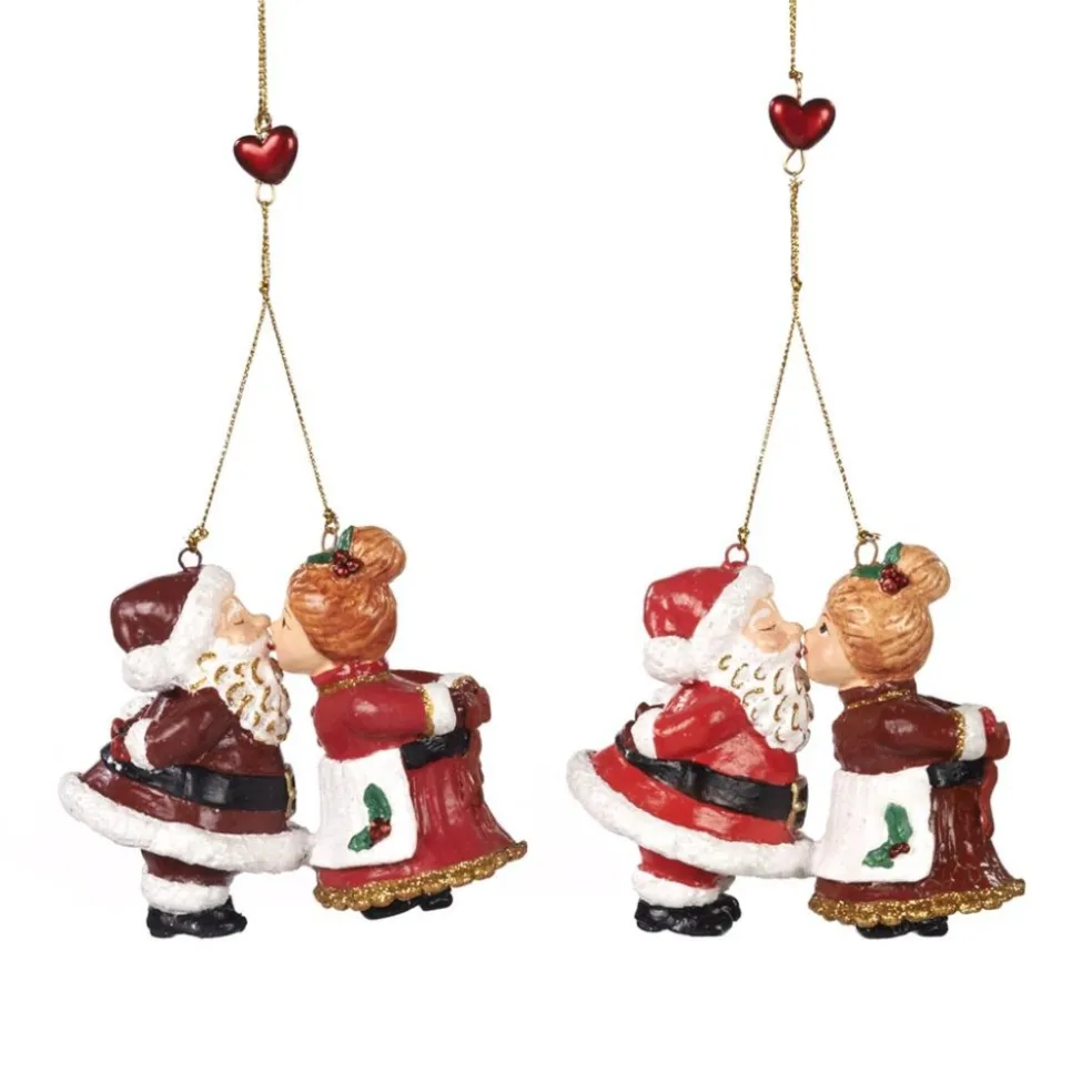 Goodwill Christmas Tree*Kissing Mr And Mrs Claus 2 Assorted B 96758