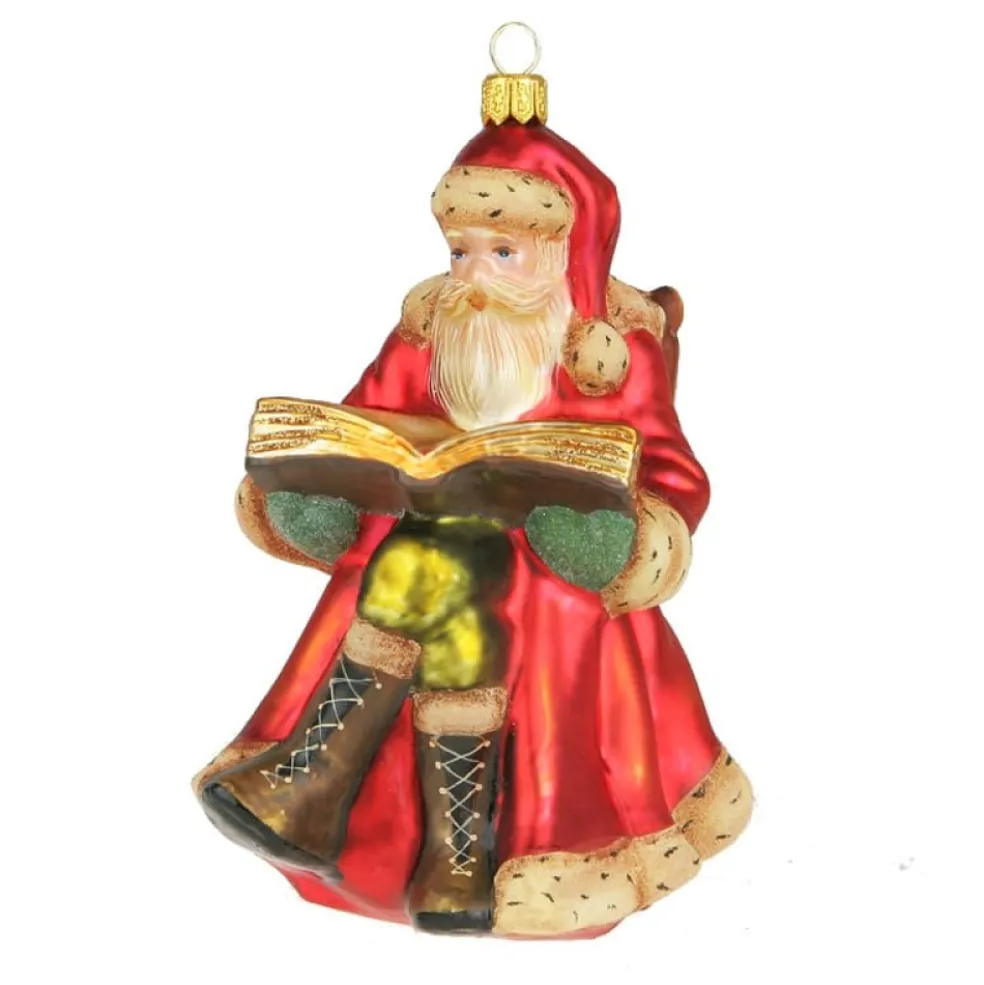 Komozja Famiily Glass Baubles*Komozja Family Mostowski Santa With Book