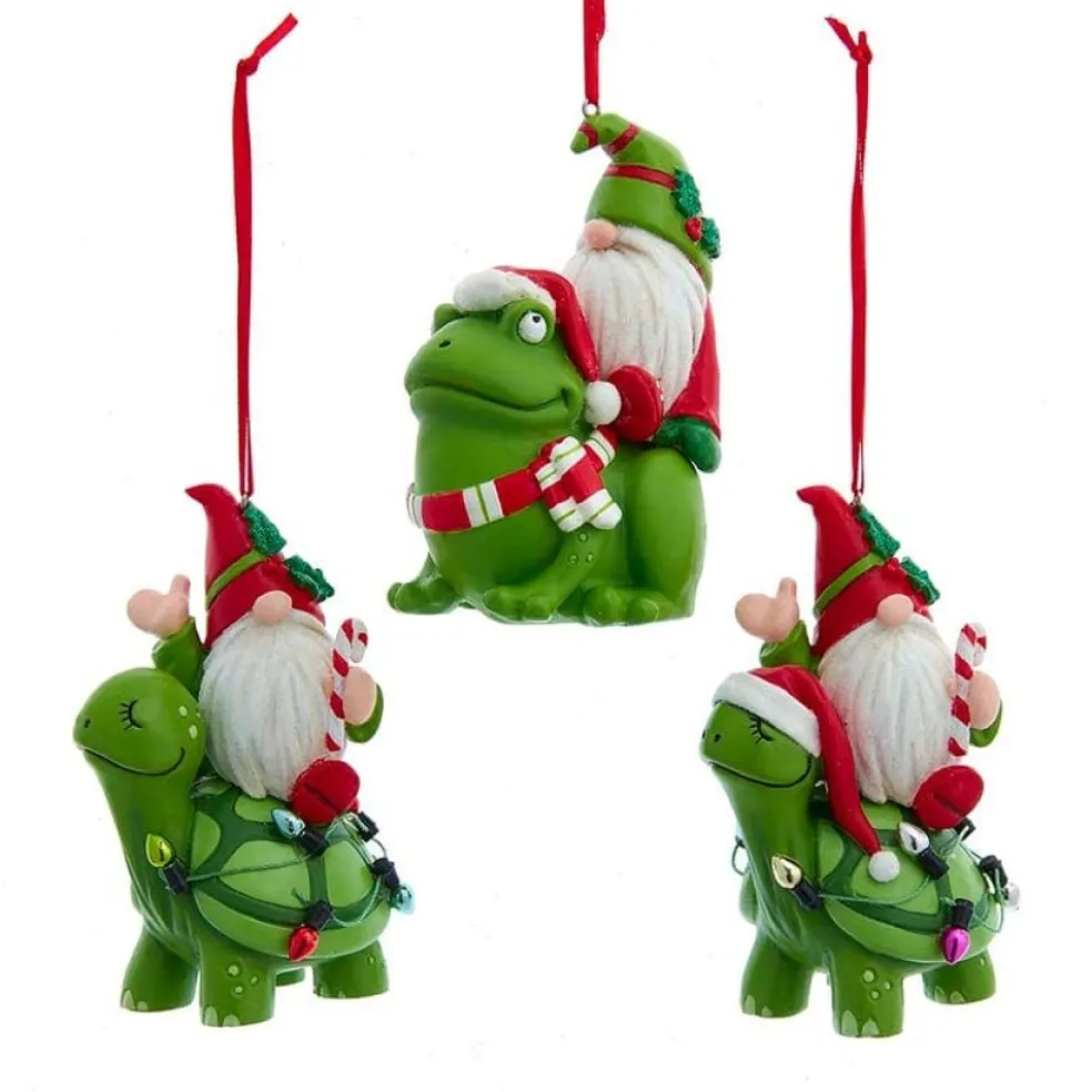 Kurt Adler Christmas Tree* 4" Resin Gnome Ornament 3 Assorted D3964
