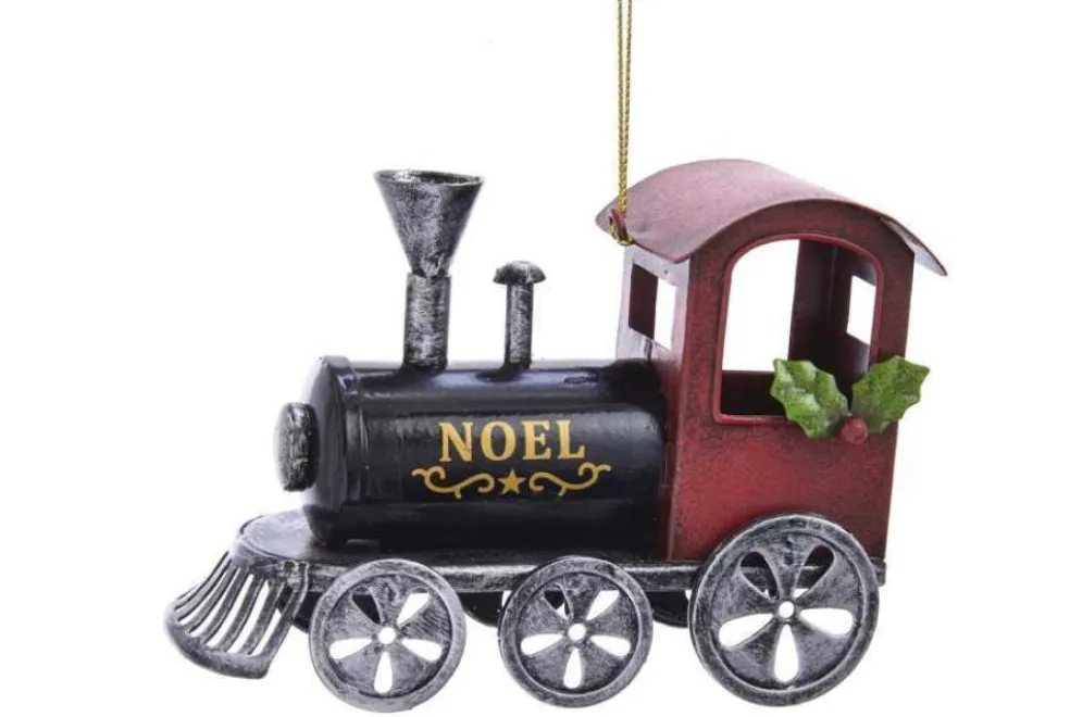 Kurt Adler Christmas Tree* D3663 Metal Locomotive Train Ornament