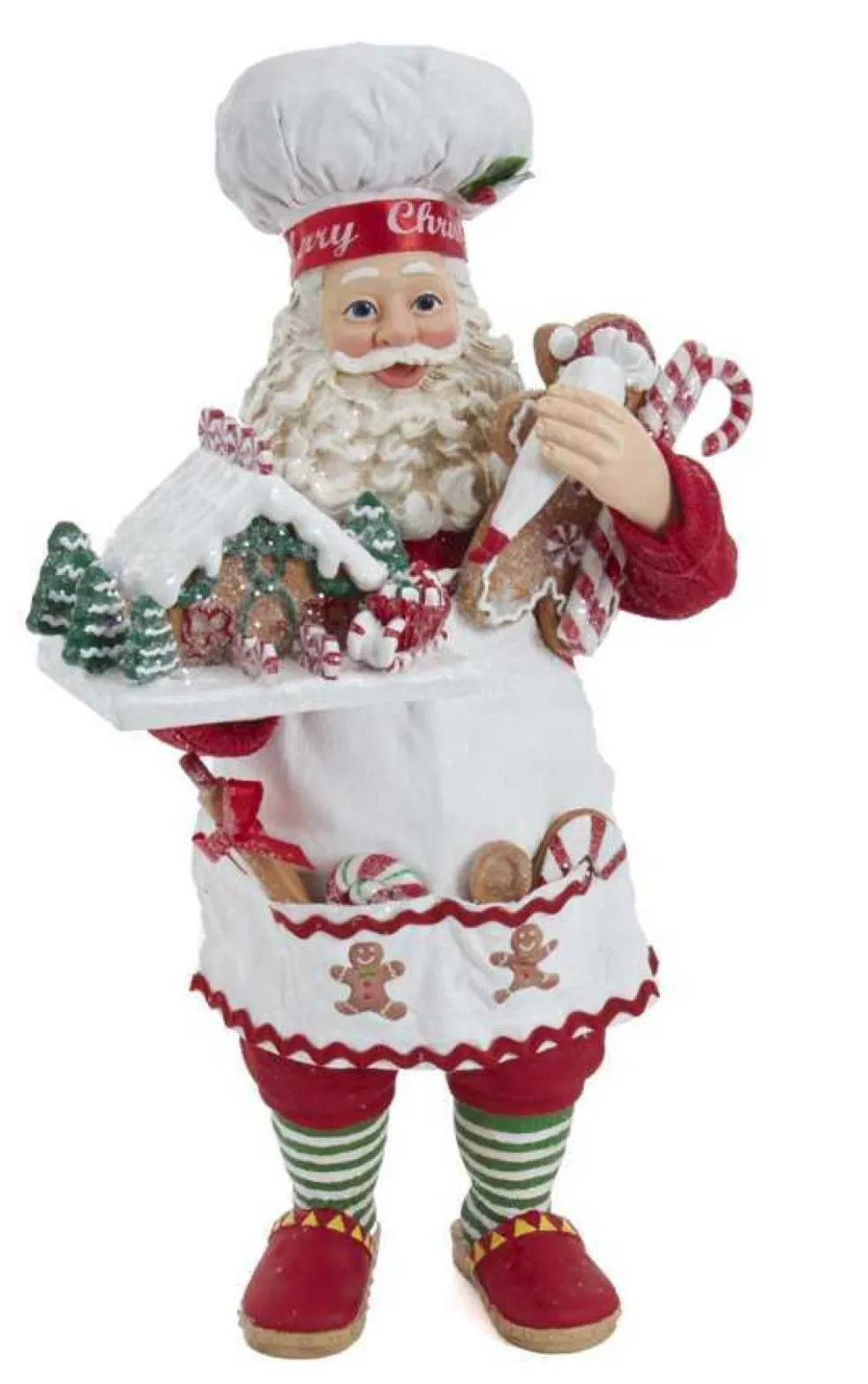 Kurt Adler Santa Claus* Fa0128 Fabriche Gingerbrd Chef Santa