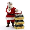 Kurt Adler Santa Claus* Nyc Cc5151 Coca-Cola Santa With Delivery Cart Tabletop Decoration