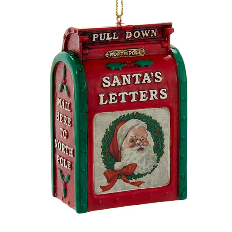 Kurt Adler Christmas Tree*Kurt S. Adler Nyc C6715 Vintage Santa's Mailbox Ornament