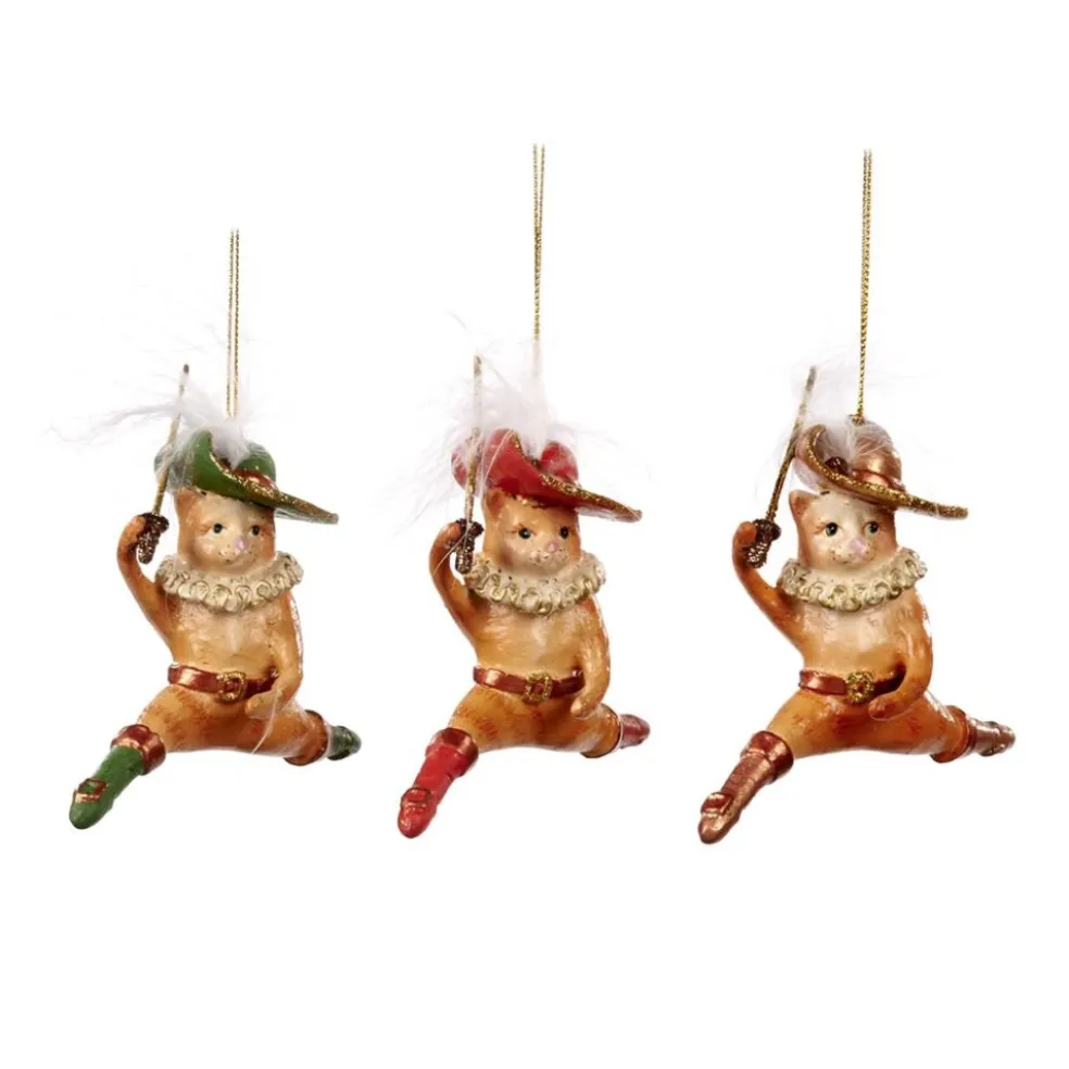 Goodwill Christmas Tree*Leaping Musketeer Cat 3 Assorted B 96103
