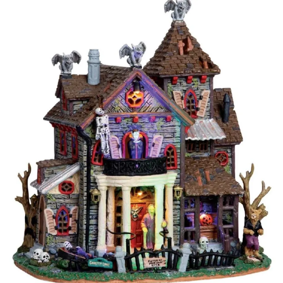 Lemax Halloween Villages* 13 Ghastly Lane, With 4.5V Adaptor 05003 Spooky Town