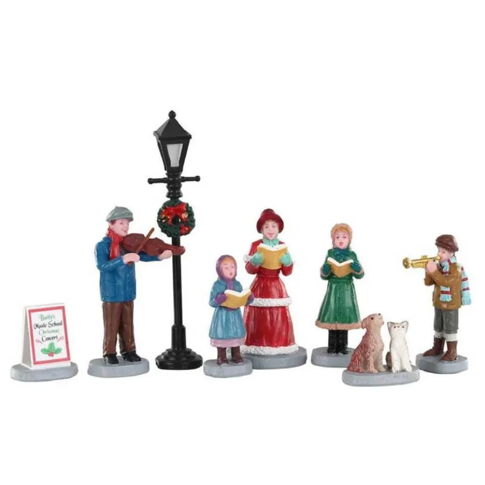 Lemax Christmas Villages* Baily Music School Carolers Set Of 8 02949 - Caddington Village