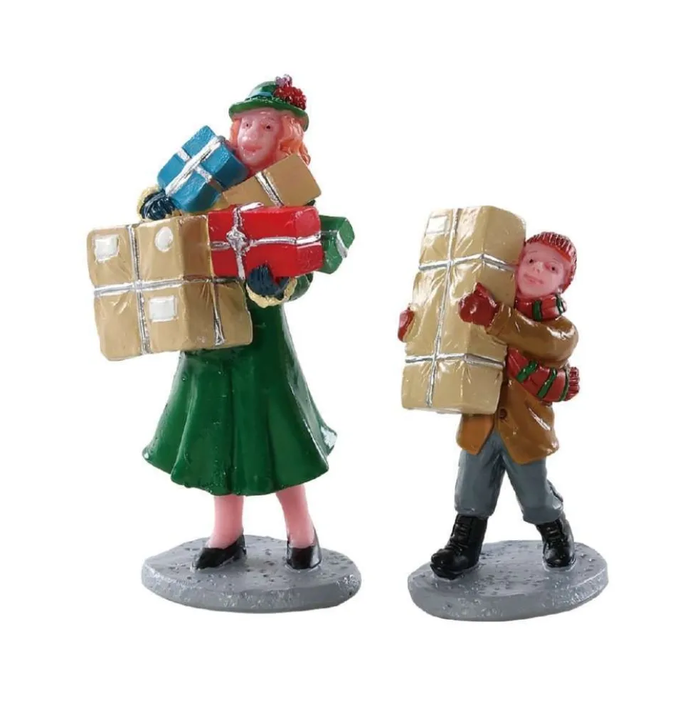 Lemax Christmas Villages* Christmas Rush, Set Of 2 82610 Caddington Village