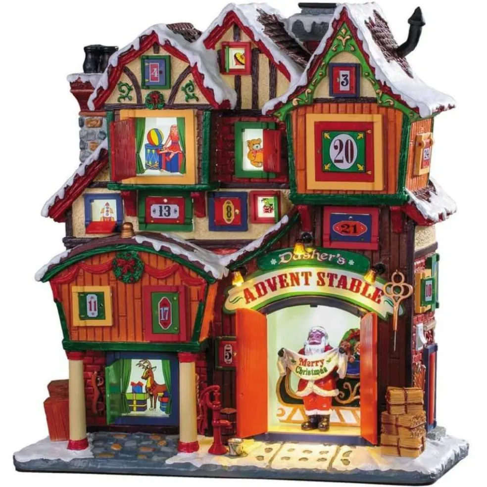 Lemax Christmas Villages* Dasher Advent Stable 95569 - Facade Collection