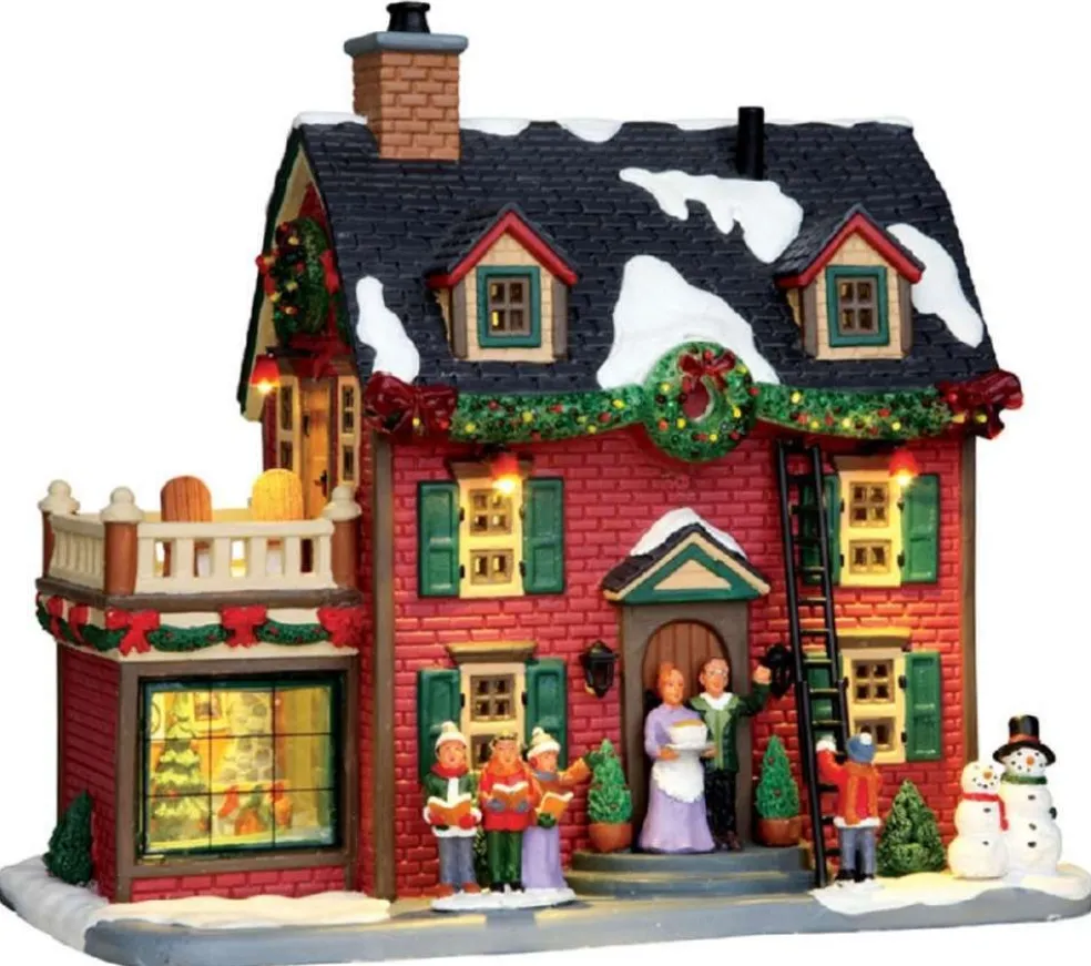 Lemax Christmas Villages* Decorating The New England Hearth, With 4.5V Adaptor 45726 Caddington Village