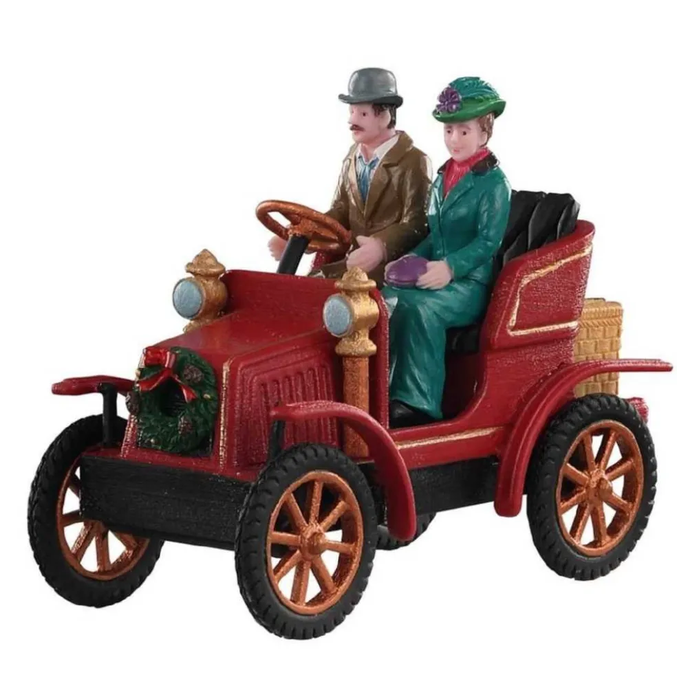 Lemax Christmas Villages* First Car In Town 93426 - Caddington Village