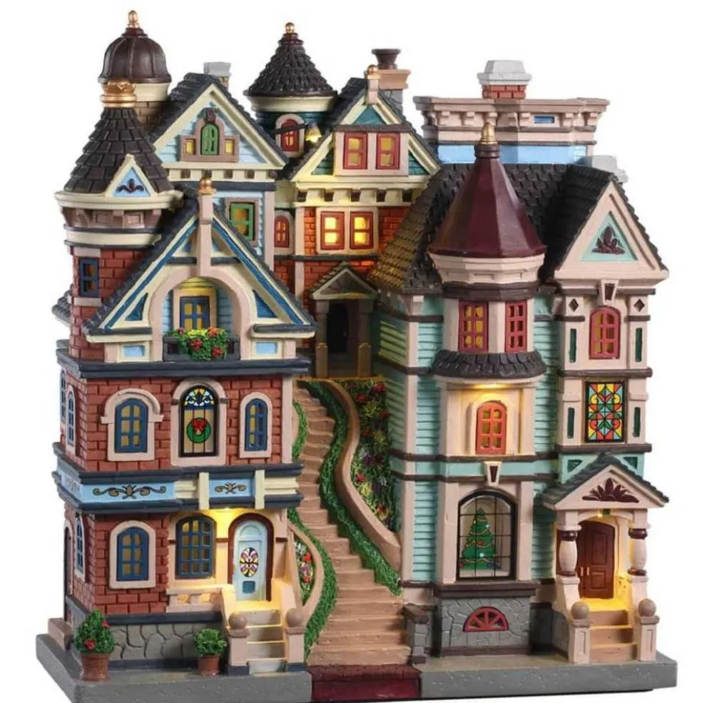 Lemax Christmas Villages* Houses On A Hill 05617 - Facade Collection