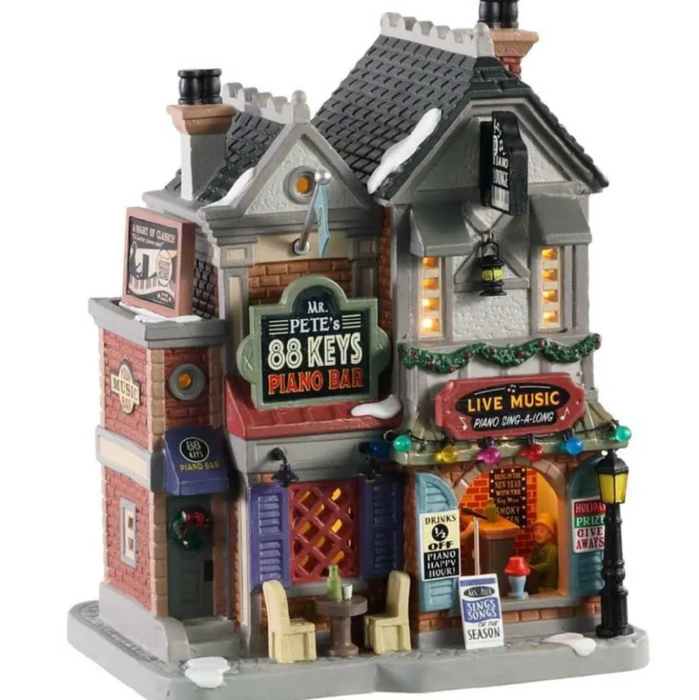 Lemax Christmas Villages* Mr Pete 88 Keys Piano Bar 05659 - Caddington Village