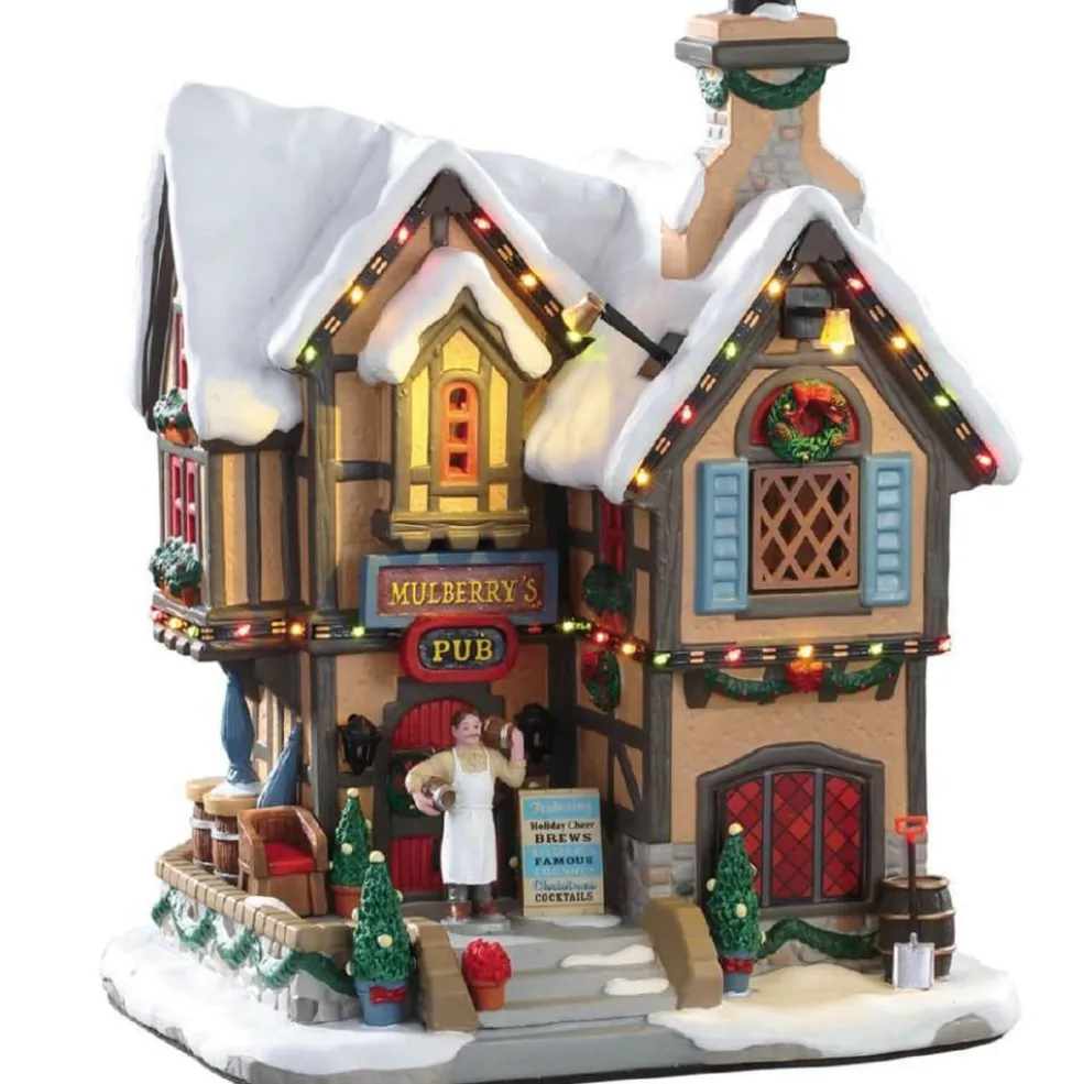 Lemax Christmas Villages* Mulberry's Pub, With 4.5V Adaptor 95469 Caddington Village