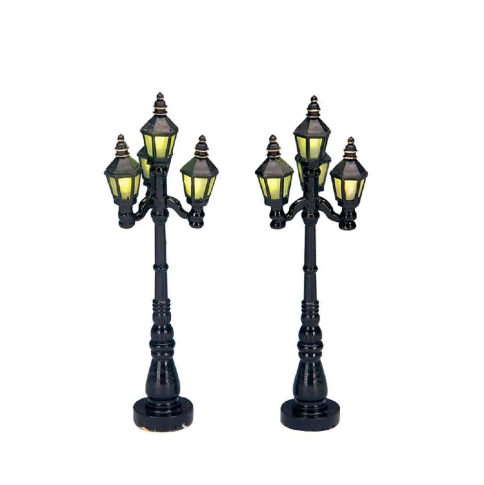 Lemax Christmas Villages* Old English Street Lamp Set Of 2 34902 Light Accessories