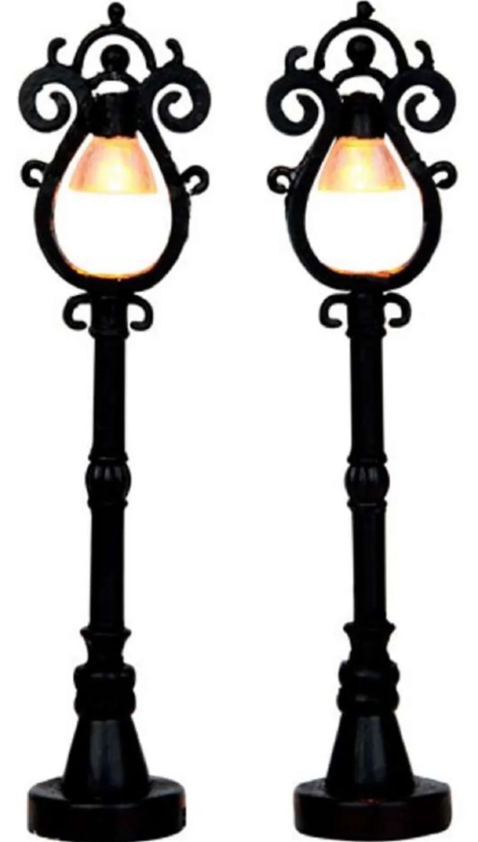Lemax Christmas Villages* Parisian Street Lamp Set Of 2 44757 Light Accessories
