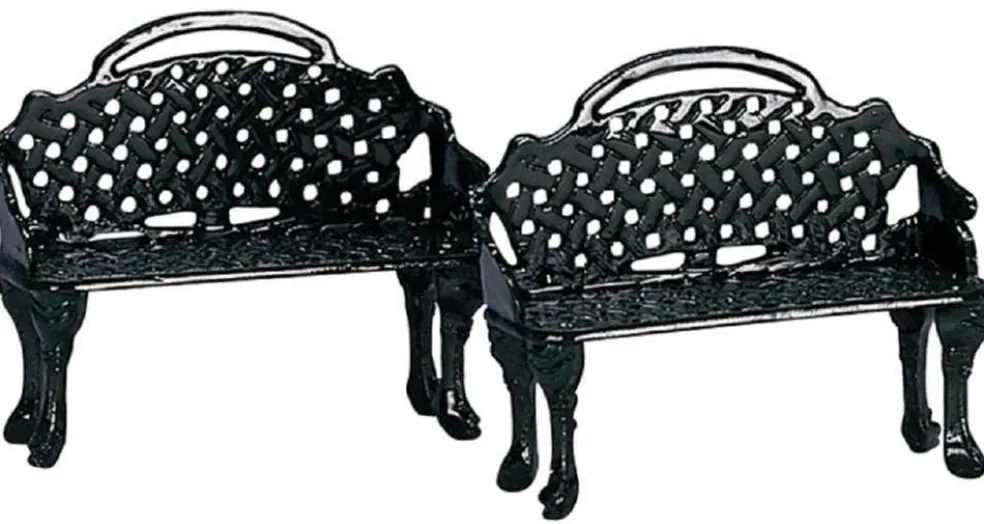 Lemax Christmas Villages* Patio Bench, Set Of 2 34897 General