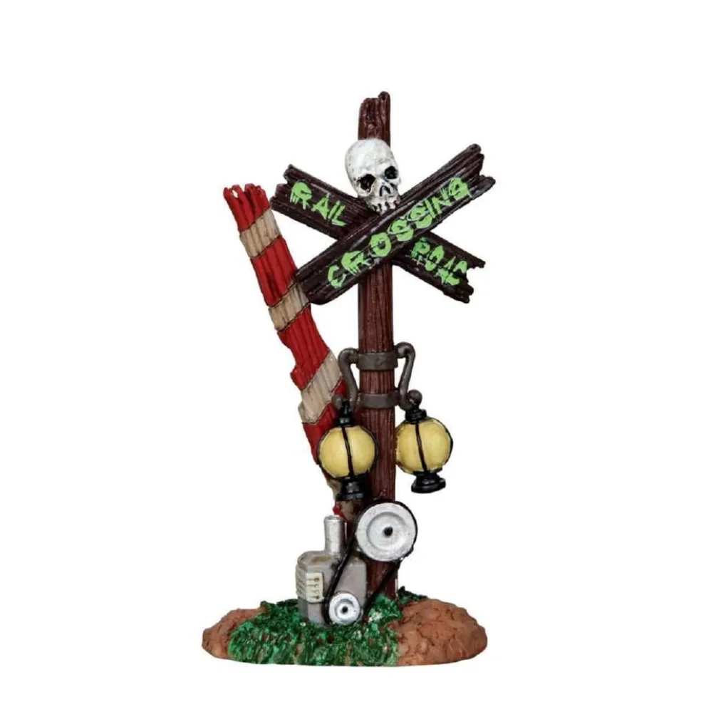 Lemax Halloween Villages* Rotten Railroad Crossing 24464 Spooky Town