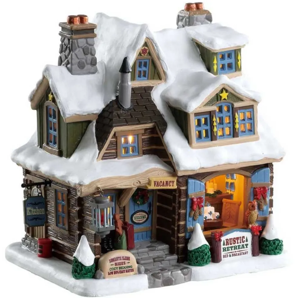 Lemax Christmas Villages* Rustic Retreat Bed And Brekfast 85386 - Vail Village
