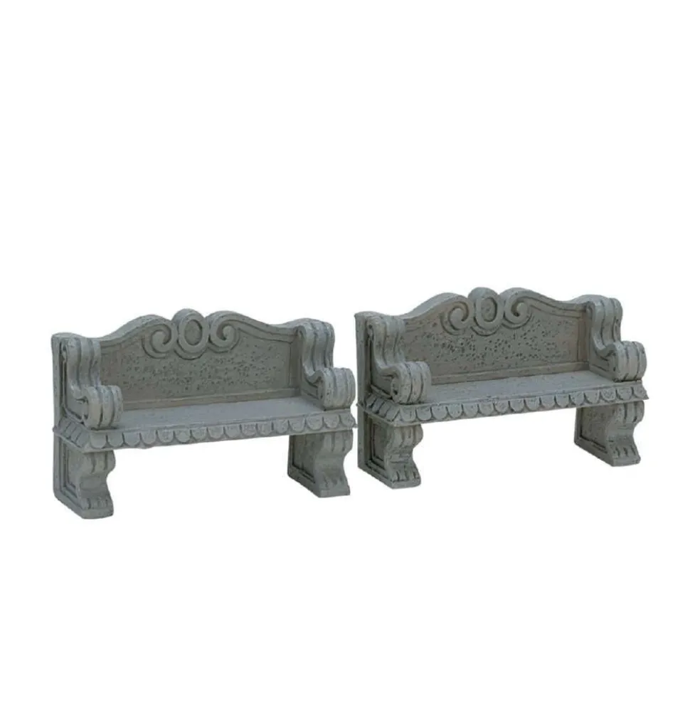 Lemax Christmas Villages* Stone Bench, Set Of 2 74612 General